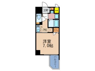 ｴｽﾘｰﾄﾞ福島ﾗｸﾞｼﾞｪ(1101)の物件間取画像